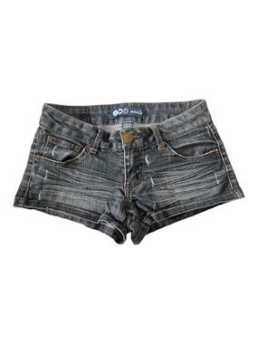 Noble Y2K Dark Wash Low rise Micro Denim Jean Shorts